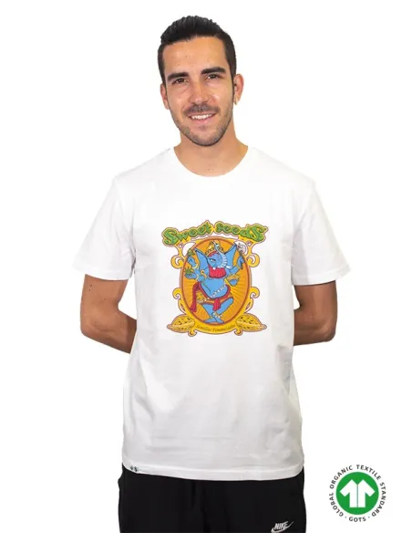 T-shirt branca Logo original unisexo