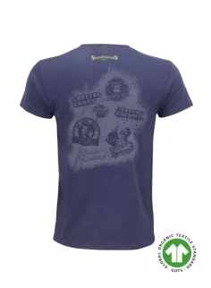 Camiseta azul Growing together unisex 2